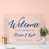 Mariage d'aquarelle bleu translucide (Mariage)