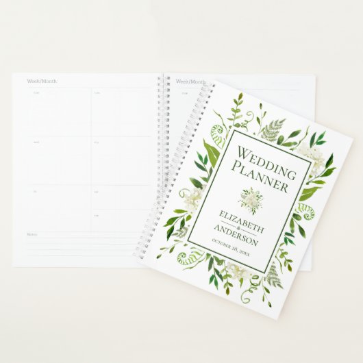 Mariage d'aquarelle de fleurs d'Hydrangée blanche (Devant avec enveloppe)