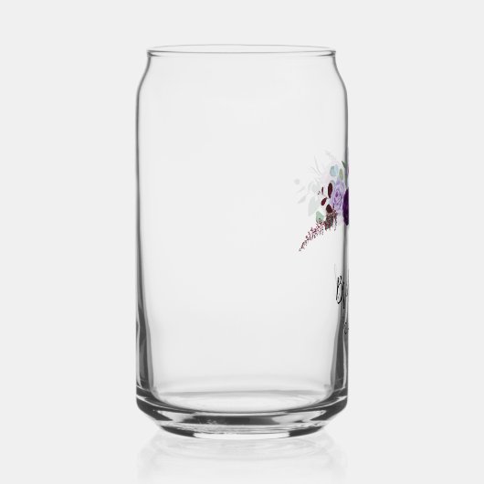 Mariage d'aquarelle de script floral violet Brides (Droite)