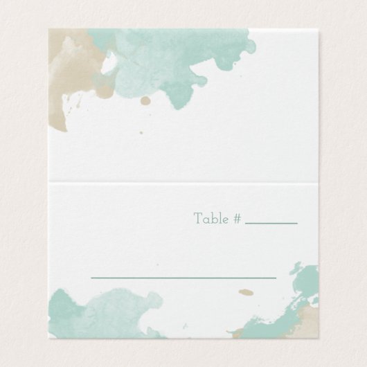 Mariage d'aquarelle moderne (Outside Unfolded)