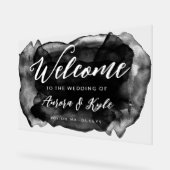 Mariage d'aquarelle noire translucide (Angle)