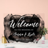 Mariage d'aquarelle noire translucide (Mariage)