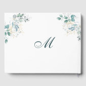 Mariage d'aquarelle PHOTO Livre d'invités (Verso)