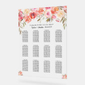 Mariage d'aquarelle rose Floral (Angle)