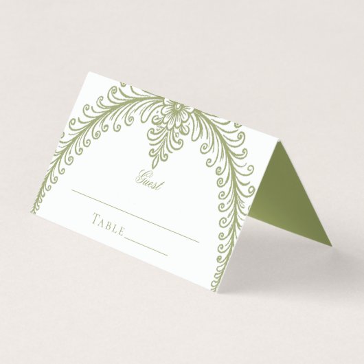 Mariage d'arc de France vert olive (Front)