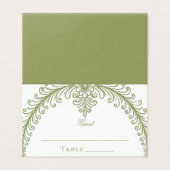 Mariage d'arc de France vert olive (Outside Unfolded)