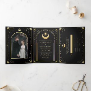 Mariage d'arche de la carte mystique Black Gold