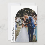 mariage d'arche de noël marié faire-part (Devant)