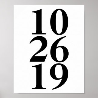 mariage date impression personnalisée