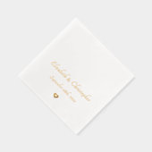 Mariage Date Mariée Groom Monogram Party Cocktail (Droite)