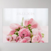 Mariage Date Poster de mémoire pour le mari ;) (Devant)