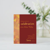 Mariage d'automne - invitations contemporaines de (Debout devant)