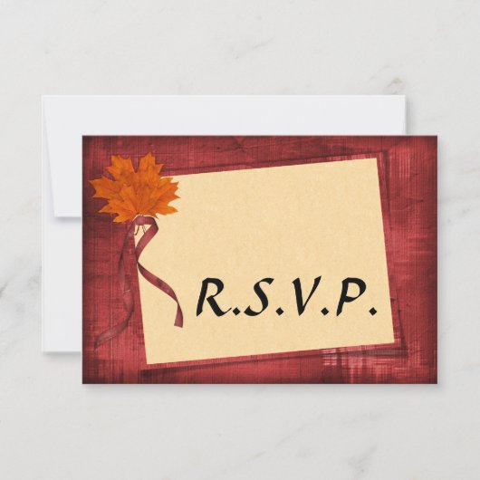 Mariage d'automne RSVP (Devant)