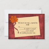 Mariage d'automne RSVP (Dos)