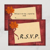 Mariage d'automne RSVP (Devant / Derrière)