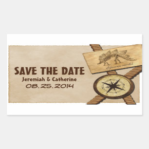 Mariage d'aventure vintage Enregistrer les sticker