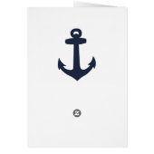 Mariage de Ancre bleue de la marine Nautique Numér (Dos)