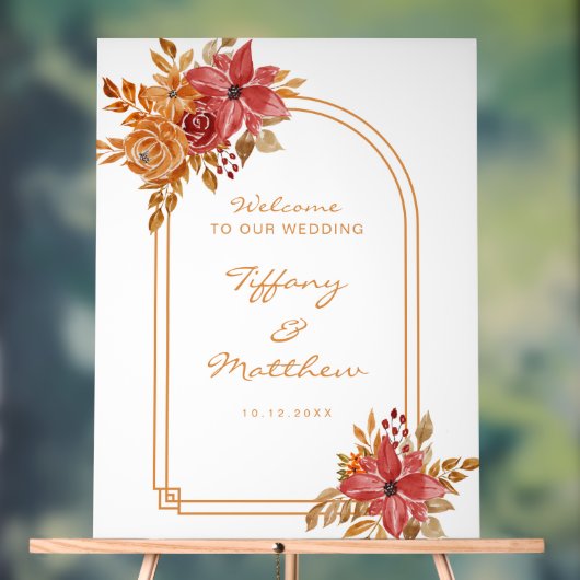 Mariage de automne d'arc Florals de Bourgogne (Neutre)