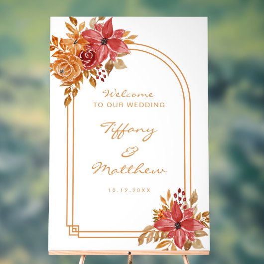 Mariage de automne d'arc Florals de Bourgogne (Neutre)