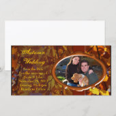 Mariage de automne d'automne Carte photo ou Carte  (Devant / Derrière)