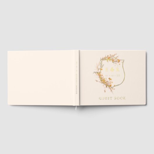 Mariage de automne de monogramme Floral Crest (Complet)