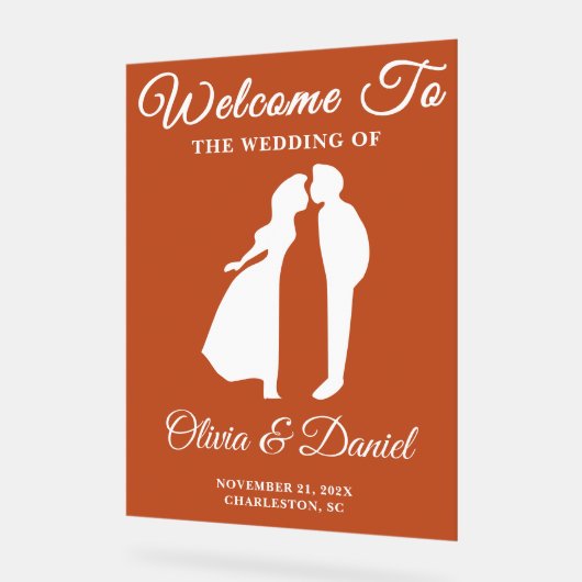 Mariage de automne de script manuscrit Boho Bienve (Angle)