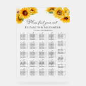 Mariage de automne de tournesol acrylique (Recto)