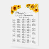 Mariage de automne de tournesol acrylique (Angle)