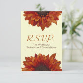 Mariage de automne de tournesol RSVP (Debout devant)