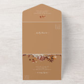 Mariage de automne d'or tout en une invitation (Dehors)