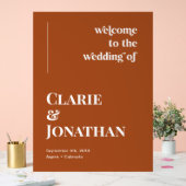 Mariage de automne en terre cuite Bienvenue (Mariage)