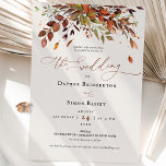 Mariage de automne Invitation Burange Orange Scrip<br><div class="desc">Papier à lettres Mariage de automne modifiable utilisant une police de script moderne et des couleurs orange brûlées. Modifiez facilement le libellé, le type de police, la taille de police, la couleur de police, l'espacement des lignes et du texte, l'arrière - plan, et plus exactement dans votre navigateur! Vous pouvez...</div>