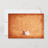 Mariage de automne orange feuille Maple Réponse RS (Dos)