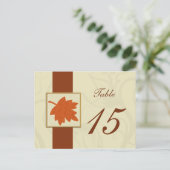 mariage de automne orange numéros de carte postale (Debout devant)