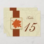 mariage de automne orange numéros de carte postale (Devant / Derrière)