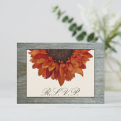 Mariage de automne RSVP - Tournesol & Barnwood (Debout devant)