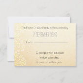 Mariage de automne rustique rsvp standard 3,5 x 5 (Dos)