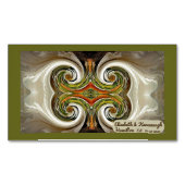 "Mariage de automne Table Favoriser" Carte de visi (devant)