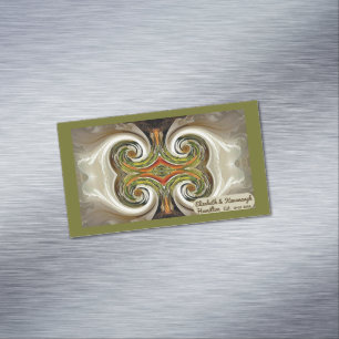 "Mariage de automne Table Favoriser" Carte de visi