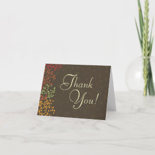 Mariage de automne Whimsical - Cartes Merci