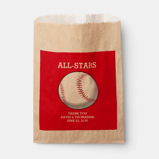 Mariage de baseball Favoriser les sacs (Devant)