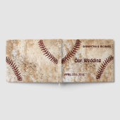 Mariage de baseball livre d'invité, Personnalisé (Complet)