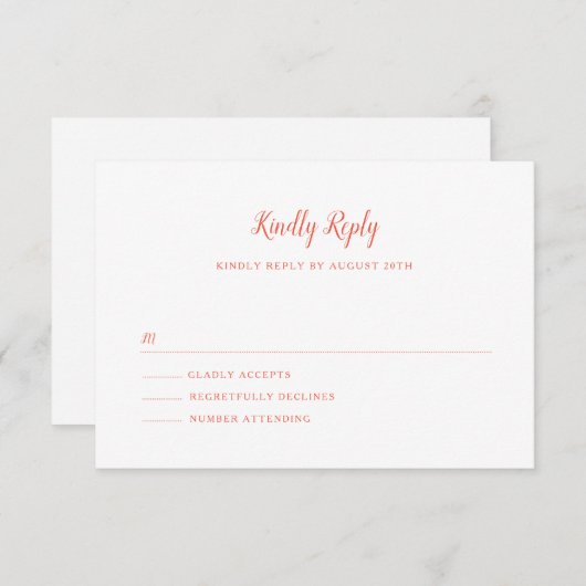 Mariage de Bay Bridge RSVP (Devant / Derrière)