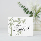 Mariage de beauté Bambou Numéro de table (Debout devant)