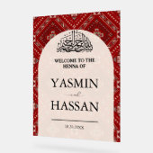 Mariage de bienvenue au henné arabe moderne Entrée (Angle)
