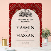 Mariage de bienvenue au henné arabe moderne Entrée (Mariage)