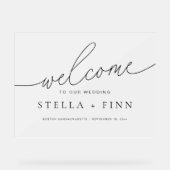 Mariage de bienvenue de script élégant moderne min (Recto)