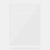 Mariage de bienvenue écriture classique minimalist (Recto)