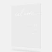 Mariage de bienvenue écriture classique minimalist (Angle)