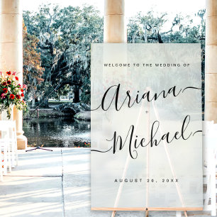 Mariage de bienvenue minimaliste moderne